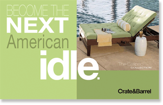 Crate & Barrel ad